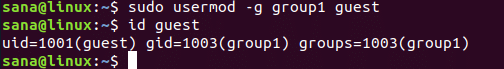 Changing Primary Group Of a User