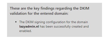 dkim result