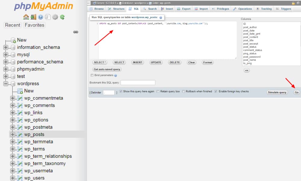 How to replace URLs and Fix Broken Image URLs after Site Migration in WordPress | 2021 5 Add the code to replace the old URL