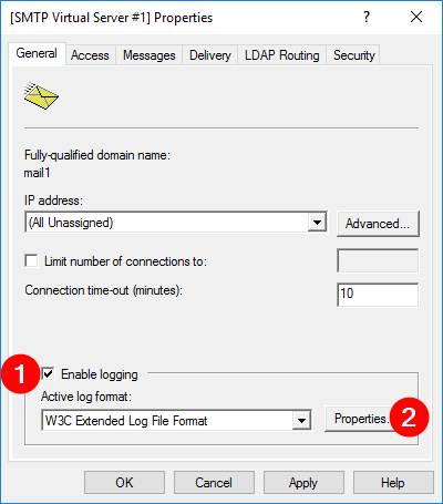 Enabling logging