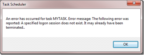 thumbnail image 1 of blog post titled 
	
	
	 
	
	
	
				
		
			
				
						
							Task Scheduler Error “A specified logon session does not exist”
							
						
					
			
		
	
			
	
	
	
	
	
