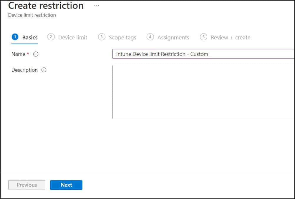 How To Configure Intune Device Enrollment Restrictions 11 Create Device Limit Restrictions in Intune