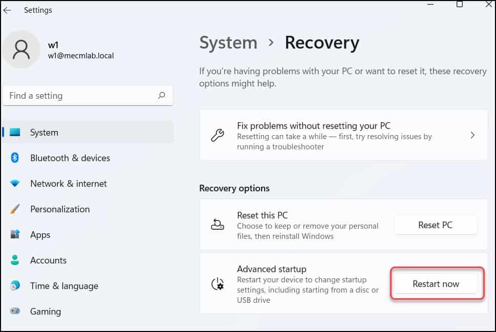 How To Boot Windows 11 into Safe Mode 3 Select Windows 11 Advanced Startup