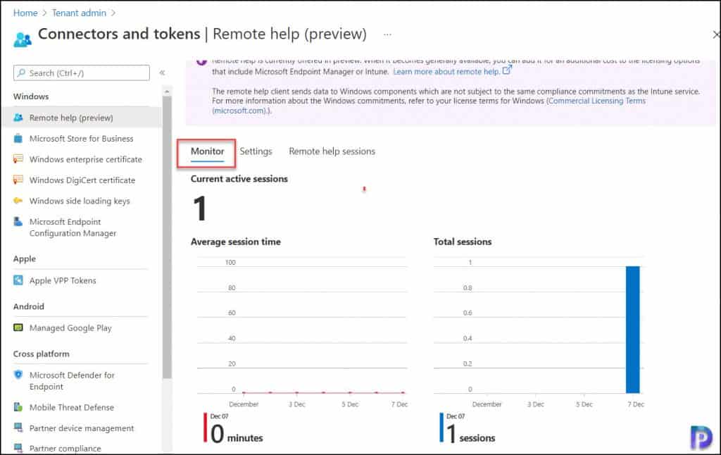 New Intune Remote Help Feature in Endpoint Manager 20 Monitor Remote Help Sessions in Intune