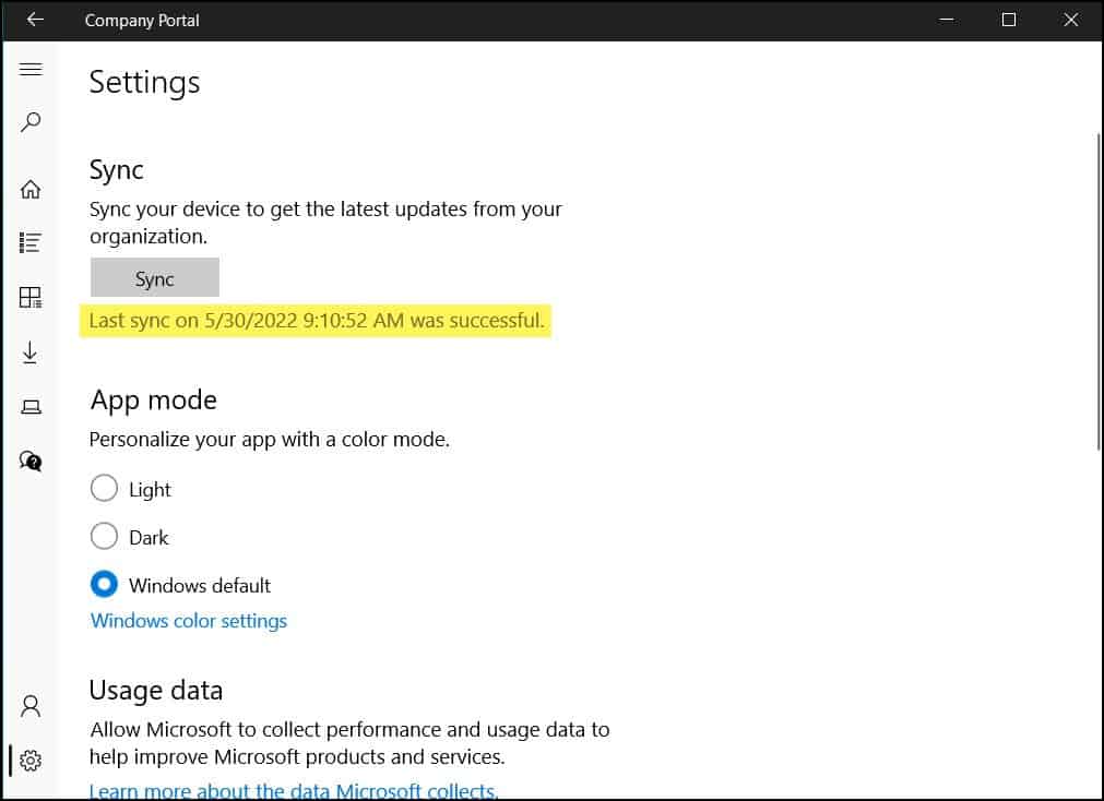 4 Ways to Manually Sync Intune Policies on Windows Devices 4 Sync Intune Policies from Company Portal App