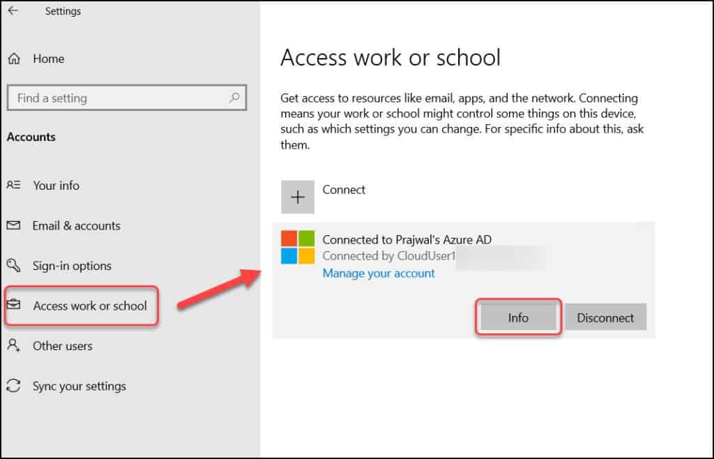 Manually Sync Intune Policies on Windows Devices using Settings App