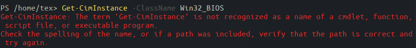 Retrieving BIOS information via CIM on PowerShell Core on Linux