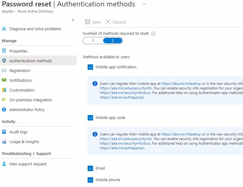 Authentication methods