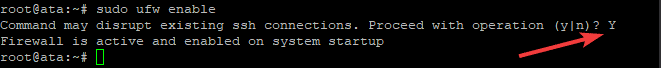 Enabling UFW on Ubuntu