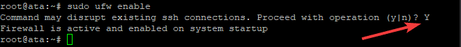  Enabling UFW on Ubuntu 