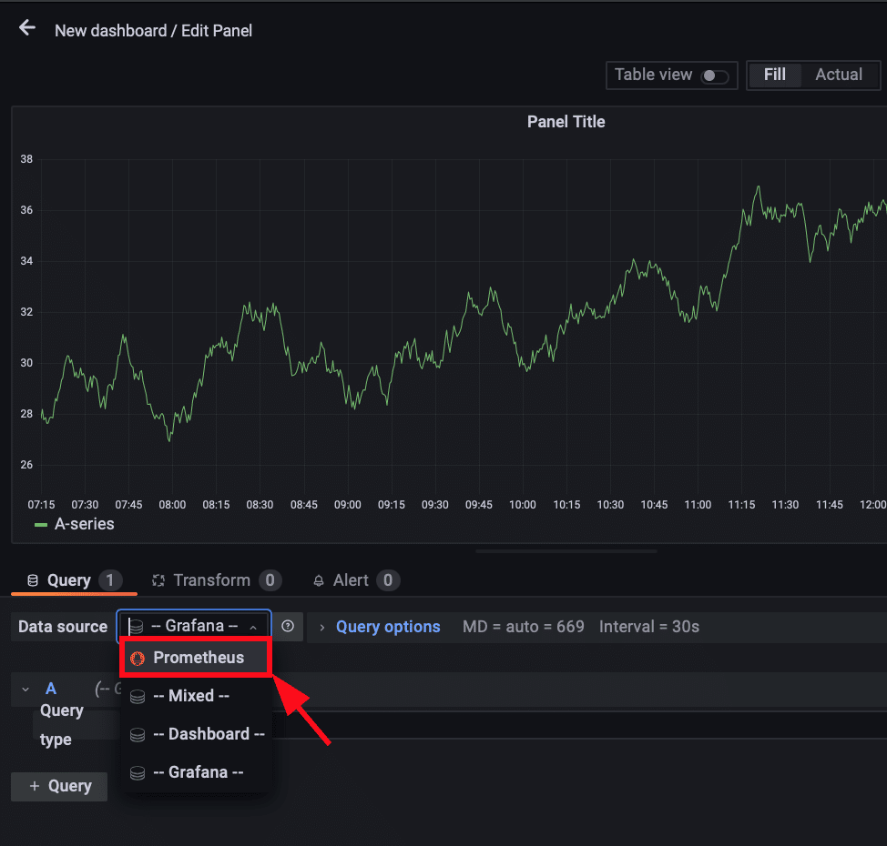 Adding Prometheus Data Source