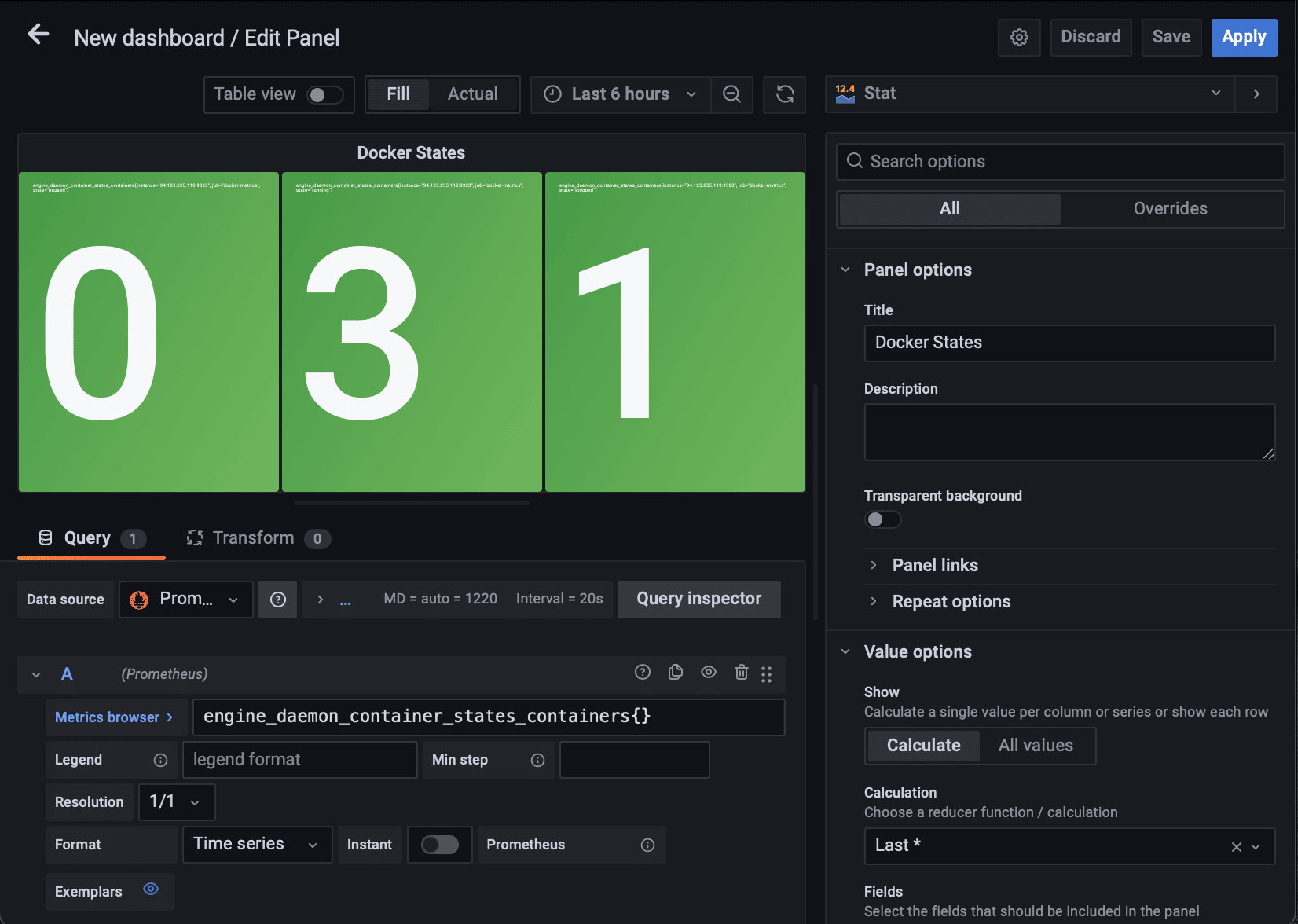 Viewing Stat Visualization