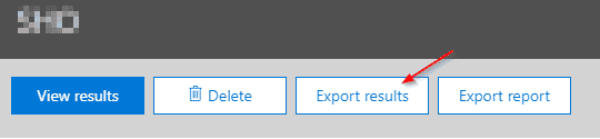 Starting the export