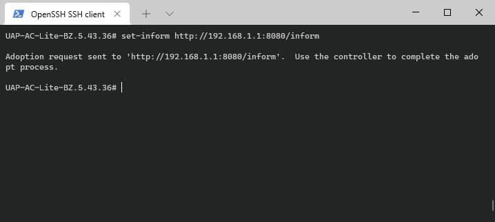 unifi set-inform