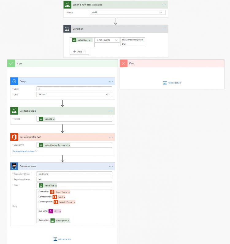 Microsoft Flow Example