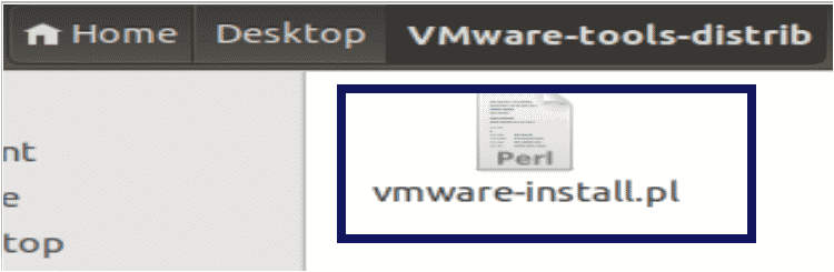 Perl Script inside the VMWare-tools-distrib folder