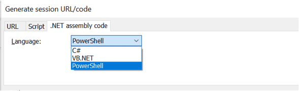 NET assembly code tab