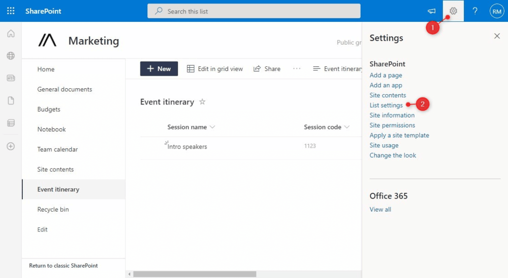sharepoint list permissions
