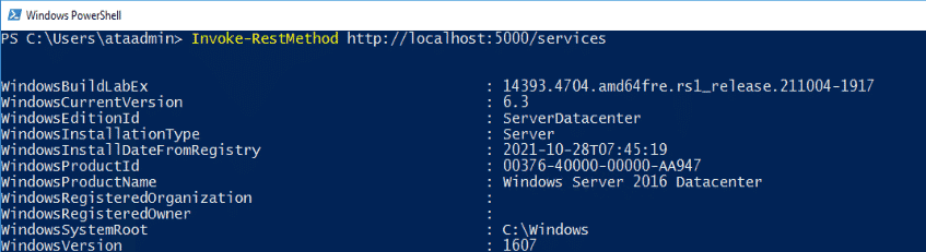 PowerShell Universal returns the same output