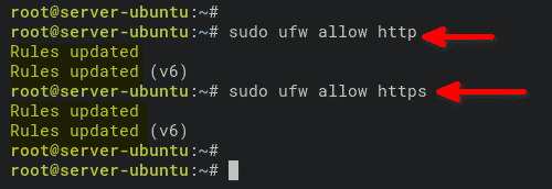 Opening HTTP and HTTPS Ports UFW Firewall