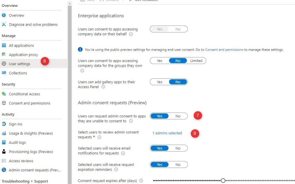 Block user consent