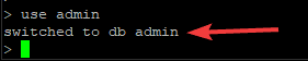 Switching to the Admin Database