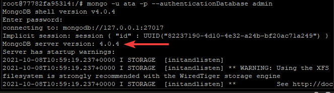 Connecting to the MongoDB Server