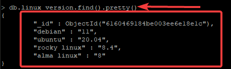 Viewing Data from MongoDB Database