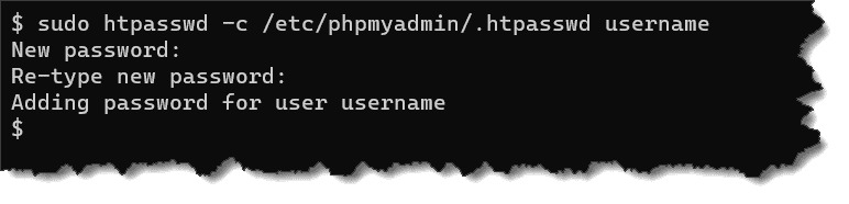 Creating a new authentication file