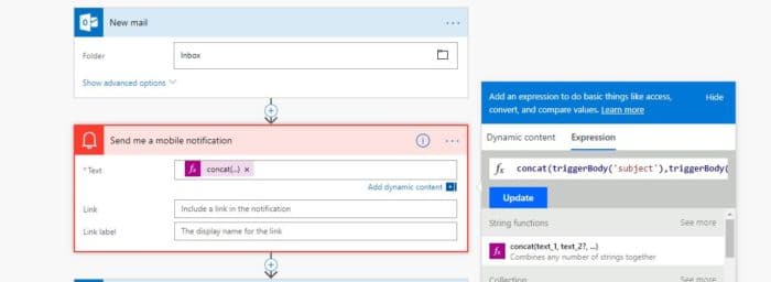 Microsoft Flow triggerbody