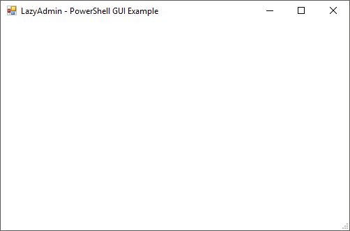 PowerShell form