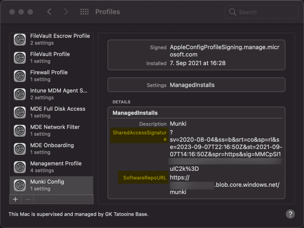 Munki preferences - custom MDM configuration profile