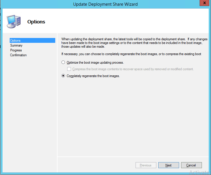 Regenerate Windows 10 Boot Image - mage Creation Using MDT