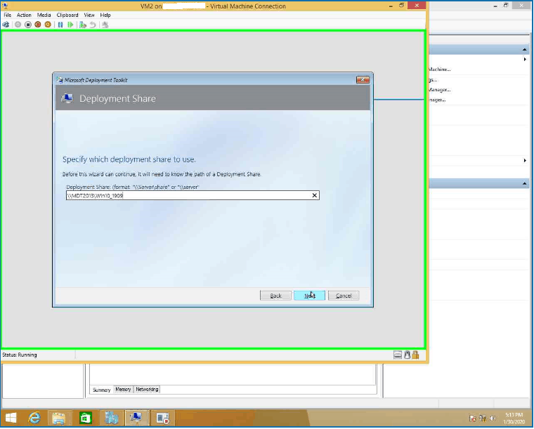 Capture Custom Windows 10 Image Creation Using MDT ConfigMgr 27 provide the deployment share path