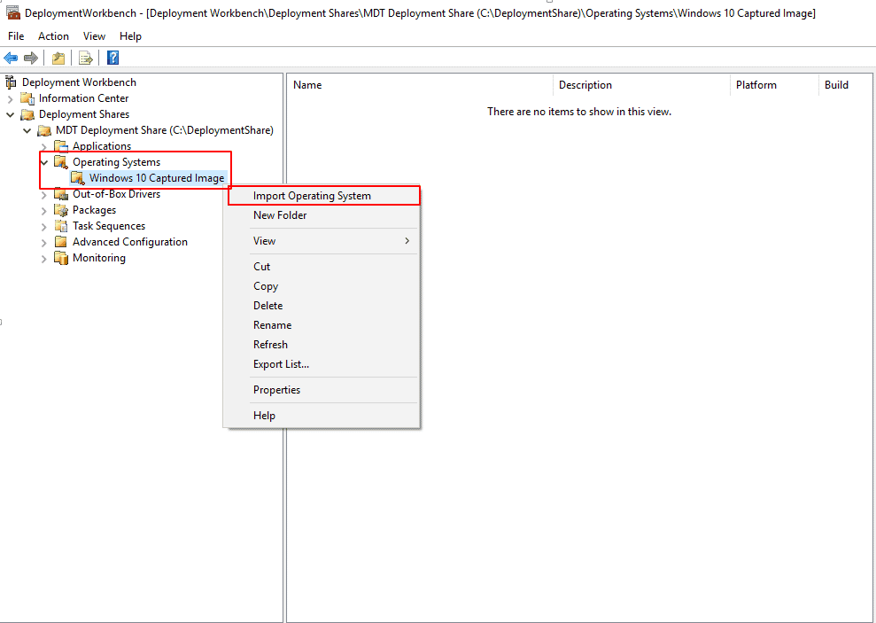 Deploy Windows Captured Image Using SCCM and MDT