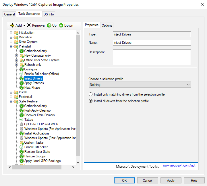 Deploy Windows Captured Image Using SCCM and MDT 4