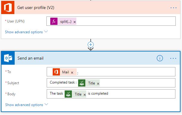 Sending an email with Microsoft Flow