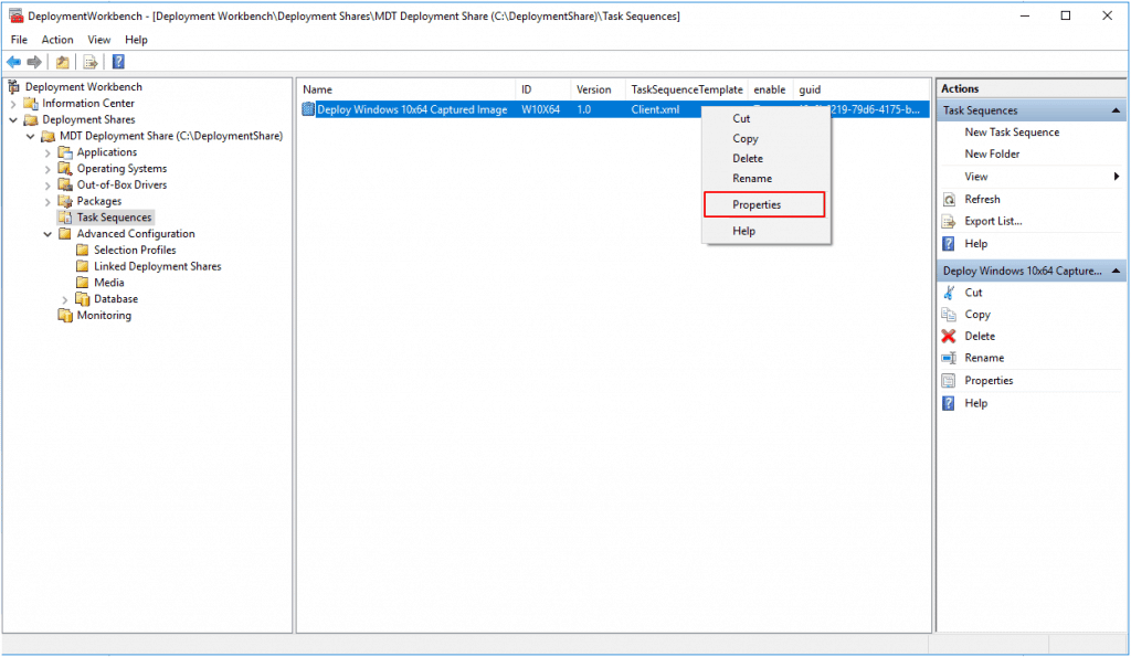 Deploy Windows Captured Image Using SCCM and MDT 21 MDT Task Sequence Customize