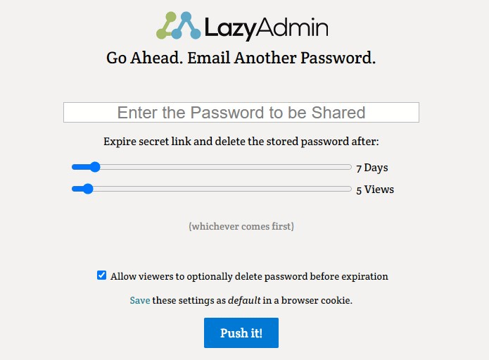 password pusher light theme