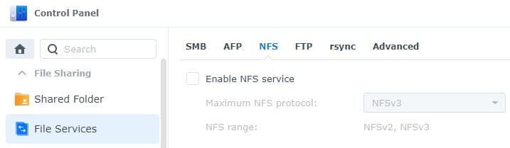 How to Backup Proxmox to a Synology NAS 1 enabling nfs in synology dsm