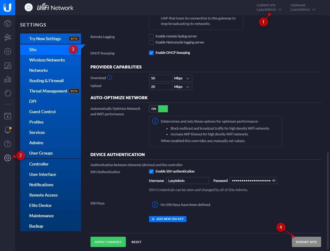 migrate unifi controller