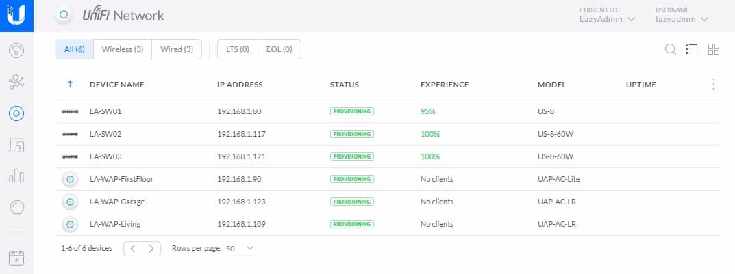 Provisioning Unifi devices