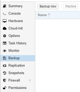 How to Backup Proxmox to a Synology NAS 11 viewing the backup tab in proxmox