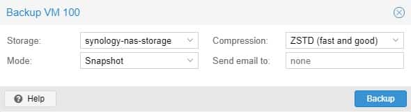 How to Backup Proxmox to a Synology NAS 12 setting the backup settings in proxmox