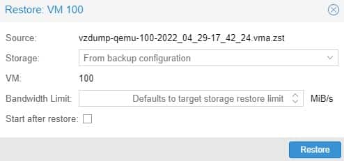 How to Backup Proxmox to a Synology NAS 19 restoring a vm in proxmox