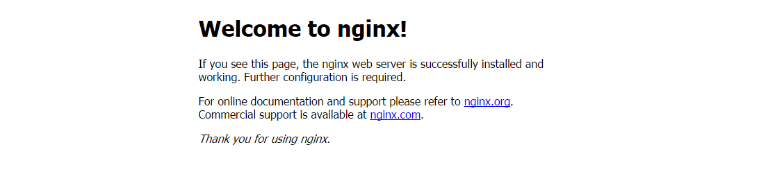 Nginx Start Page