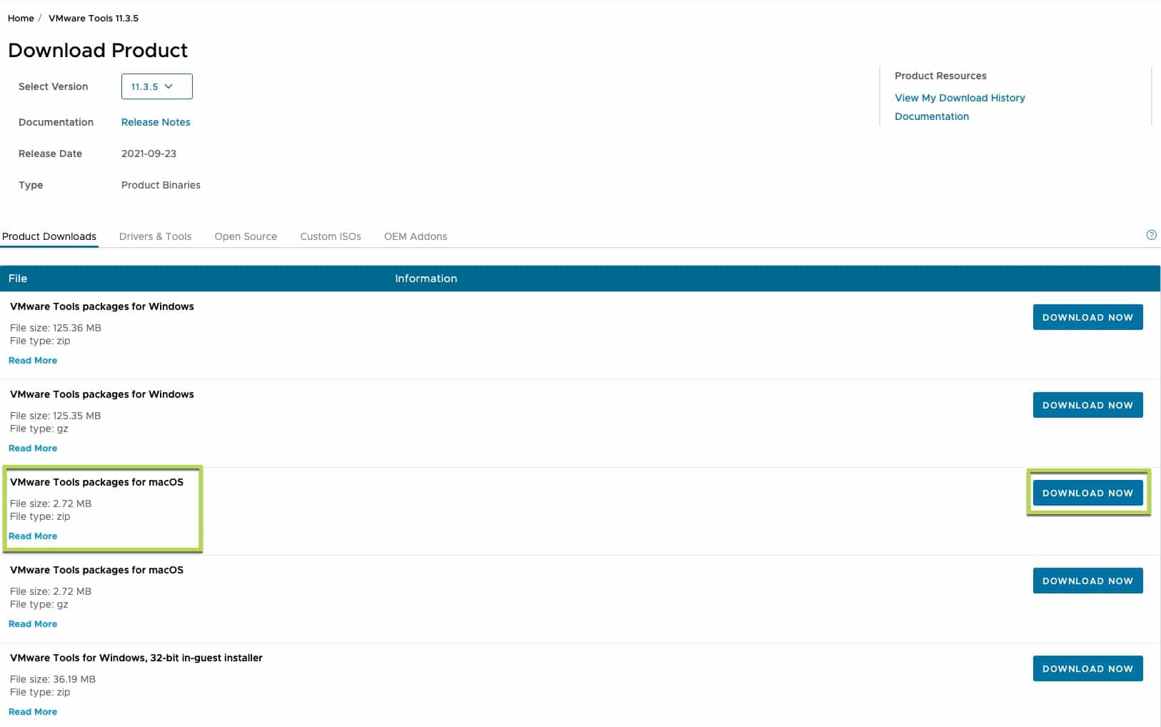 VMware_tools_dl