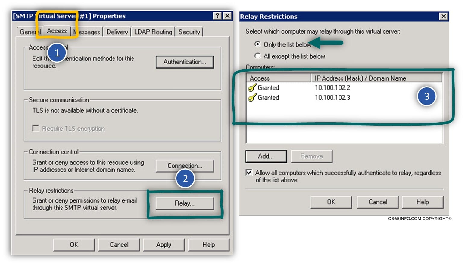 Configuring IIS server as mail relay in Office 365 environment -02