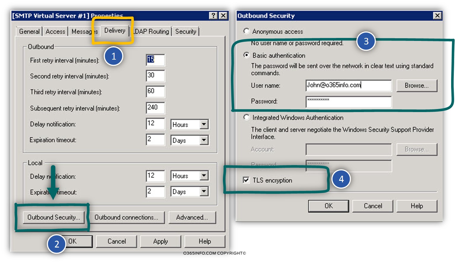 Configuring IIS server as mail relay in Office 365 environment -04