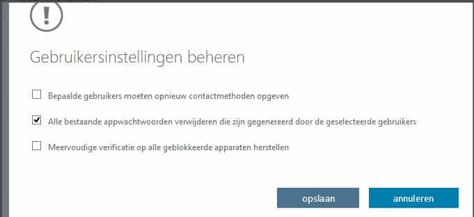 App-wachtwoorden verwijderen